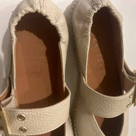 Jutelia Leather Mary Jane Espadrilles NWOT - Picture 2 of 9